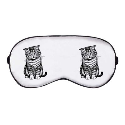 Azeeda 'Scottish Fold Cat' Sleep/Travel Eye Mask (EY00021168)