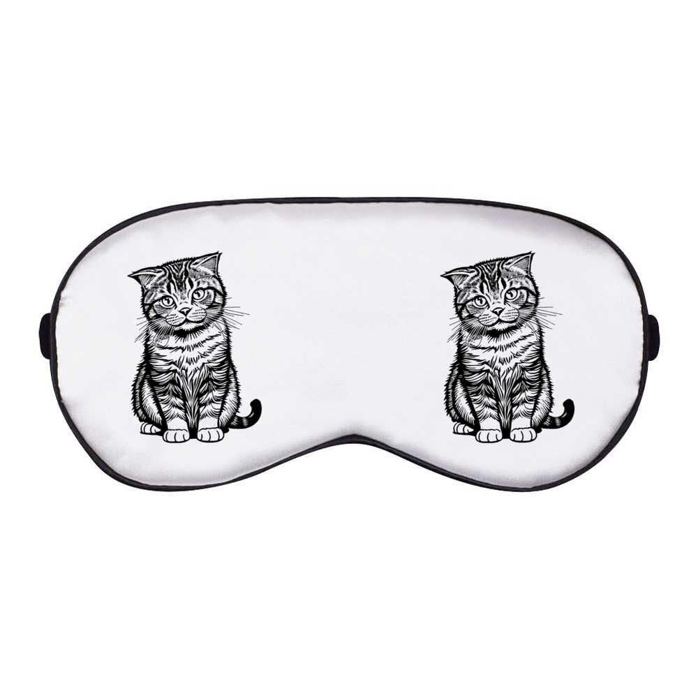 Azeeda 'Scottish Fold Cat' Sleep/Travel Eye Mask (EY00021168)