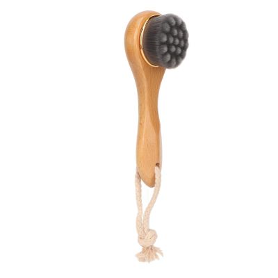 YUSHANCHENG Manual Facial Cleansing Brush Men Women Beech Handle Soft Fiber Hair Deep Pore Cleaning Skin Scrubber