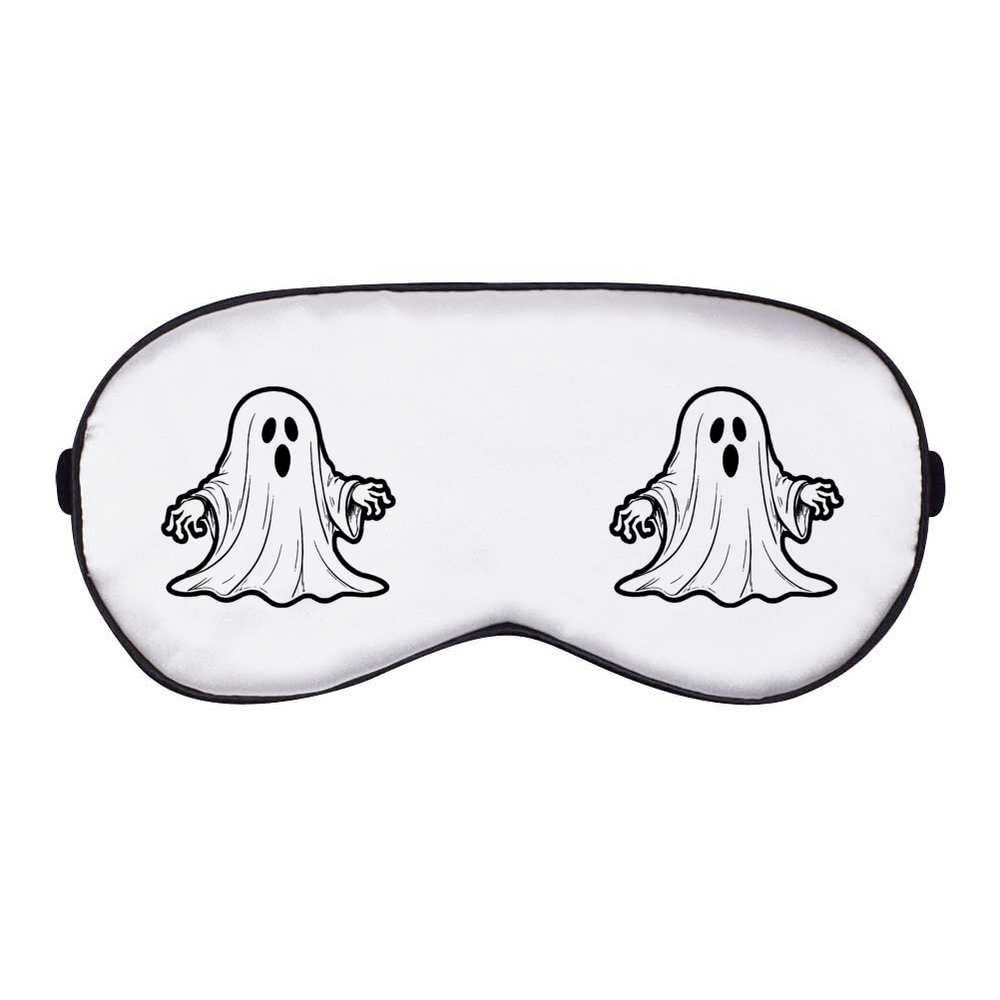 Azeeda 'Scary Ghost' Sleep/Travel Eye Mask (EY00021724)