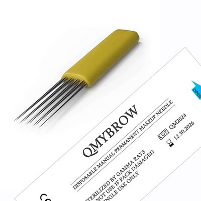 Brow Microblading Blades Fine Microblades 20Pack (Yellow, 9M1)