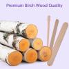 BLITZWAX 120pcs Wooden Waxing Sticks Kit for Hard Wax Hair Removal, Eyebrow Large and Small Applicators for Face, Body, and Lip, with 30 Wax Papers and Oils, Ideal for Womens At-Home Waxing view 3