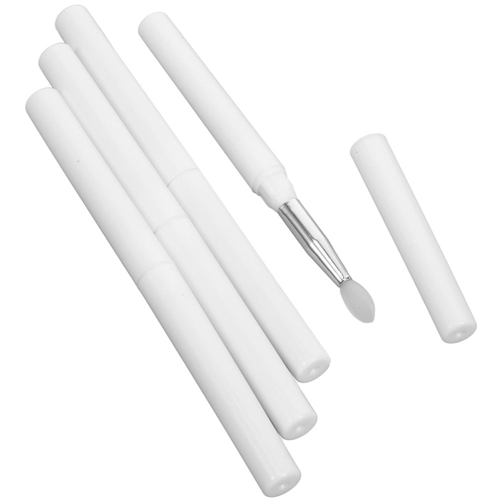 Ipetboom 4pcs Silicone Lip Brush Makeup Applicator Lip Gloss Spoolie Beauty Tool