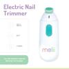 melii Electric Nail File, Safe Trimmer & Clipper for Newborn Babies, Toddlers, Kids & Adults-Comes with Two Speeds and 5 Different Discs view 2