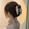 WYSJYBHJ Pearl Flower Tassel Hair Clips Metal Tassel Hair Clips Claw Hair Clip Accessories Flower Claw Clips For Thick Hair. view 2