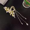 WYSJYBHJ Pearl Flower Tassel Hair Clips Metal Tassel Hair Clips Claw Hair Clip Accessories Flower Claw Clips For Thick Hair. view 4