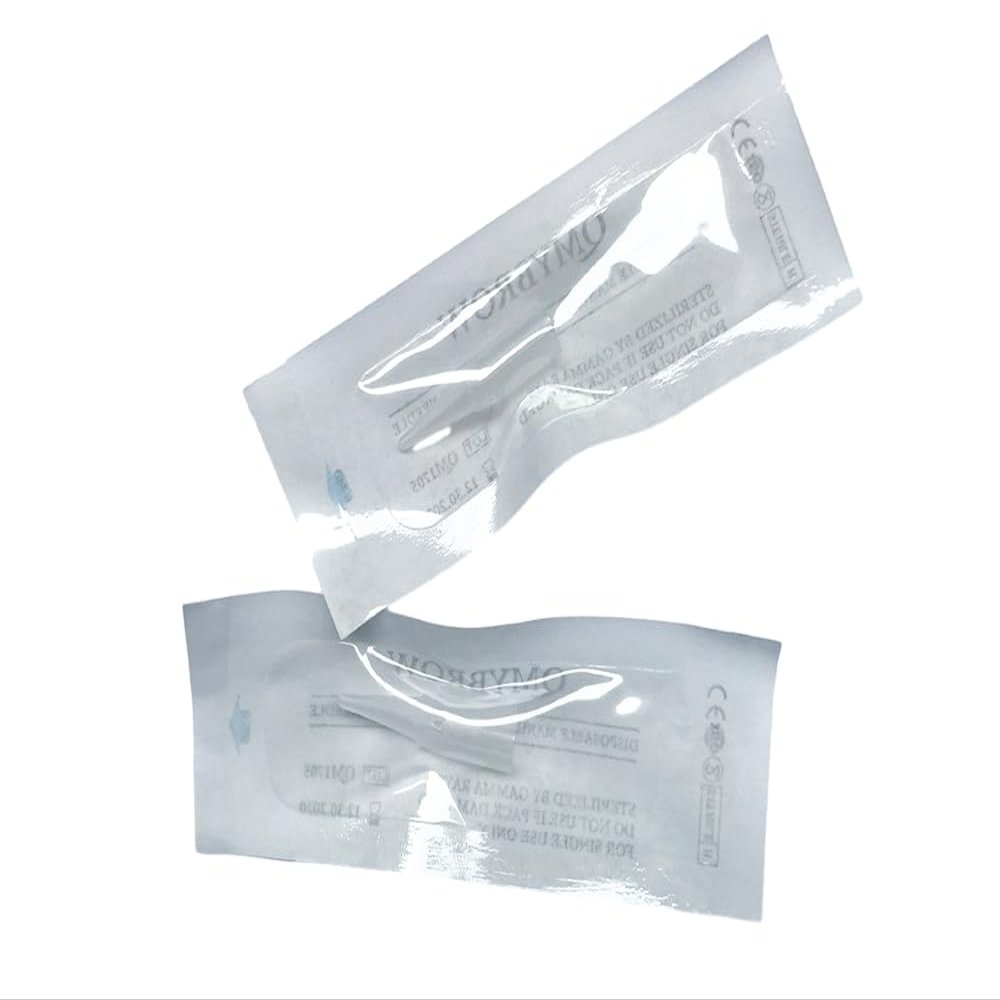 Disposable 1R Eyebrow Tattoo Needle Tips Permanent Makeup Individual Tattoo Nozzle Caps