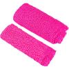 Patelai 2 Pcs African Net Bath Sponge African Exfoliating Long Body Scrubber Tight Weave Beauty Skin Smoother Tower Bath Cloth Porous Stretches Back Washcloths for Daily Use Stocking Stuffer (Pink) view 1