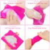 Patelai 2 Pcs African Net Bath Sponge African Exfoliating Long Body Scrubber Tight Weave Beauty Skin Smoother Tower Bath Cloth Porous Stretches Back Washcloths for Daily Use Stocking Stuffer (Pink) view 4