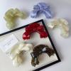 SULQING French high touch bow Cellulose acetate grab clip Hair clip Arch bun shark clip hair accessories hair clip (Color : 1Red) view 2