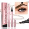 2024 New Magic Eyebrow Pencil - 3D Waterproof Microblading Eyebrow Pencil Contouring Pen for Perfect Eyebrow Color. Natural Fine Stroke Microblading Eyebrow Pencil with 4 Precise (B03- Gray) view 3