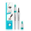 2024 New Magic Eyebrow Pencil - 3D Waterproof Microblading Eyebrow Pencil Contouring Pen for Perfect Eyebrow Color. Natural Fine Stroke Microblading Eyebrow Pencil with 4 Precise (A04-Black) view 1