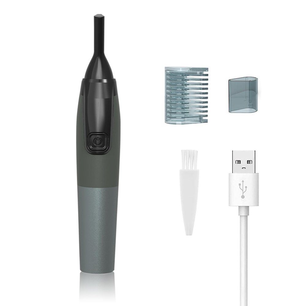 Electric Eyebrow Trimmer for Women, Nose Hair Painless Razor Removal for Men, Mini Epilator for Bikini, Remover for Face, Eye Brow, Nose Hair, Ear Hair, Chin, Peach Fuzz, Lips, Arms, Body (Black)