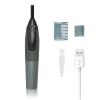 Electric Eyebrow Trimmer for Women, Nose Hair Painless Razor Removal for Men, Mini Epilator for Bikini, Remover for Face, Eye Brow, Nose Hair, Ear Hair, Chin, Peach Fuzz, Lips, Arms, Body (Black) view 1