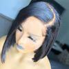 13X4 HD Lace Front Human Hair Wigs Pre Plucked Straight Short Bob Wig 5X5 HD Lace Closure Wig For Women Brazilian Remy view 3