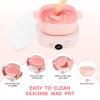 Wax Warmer Hair Removal, Adjustable Temperature, Digital Display Professional Hot Wax Warmer Pot with Silicone Bowl, Timer setting view 3