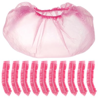 Baluue 300pcs Disposable Pedicure Bowl Liners, Pink PE Wash Basin Wrapping Bags for Salon, Spa, Home Use, Fits 9.84inch Diameter Basins