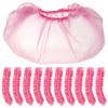 Baluue 300pcs Disposable Pedicure Bowl Liners, Pink PE Wash Basin Wrapping Bags for Salon, Spa, Home Use, Fits 9.84inch Diameter Basins view 1