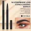 2PCS Upgraded Magic 4-Tip Eyebrow Pencil 3D Waterproof Microblading Eyebrow Pencil Contouring Pen, 4-Tipped Precise Brow Pen,Long-Lasting Natural Fine Stroke Eyebrow Pencil(Black) view 2