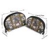Xsovgoi Great Dane Dog Shell Shapes Portable Makeup Bag Multi-Function Cosmetic Bag Storage Bag 2pcs view 2