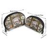 Xsovgoi Pit Bull Dog Shell Shapes Portable Makeup Bag Multi-Function Cosmetic Bag Storage Bag 2pcs view 2