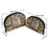Xsovgoi British Shorthair Cat Shell Shapes Portable Makeup Bag Multi-Function Cosmetic Bag Storage Bag 2pcs view 2