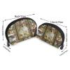Xsovgoi Jack Russell Terrier Dog Shell Shapes Portable Makeup Bag Multi-Function Cosmetic Bag Storage Bag 2pcs view 2