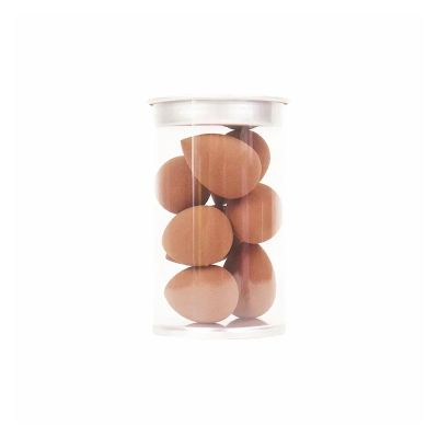 SBTRKT 7/8Pcs Mini Makeup Sponge Face Beauty Cosmetic Powder Puff For Foundation Cream Concealer Make Up Blender Tool With Storage Box (Color : Coffee-8PCS)