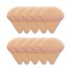 10/20Pcs Triangle Velvet Powder Puff Pizza Flours Mini Face Makeup Sponge Cosmetics Washable Lightweight Makeup Tool (Color : 10pcs skin color) view 1