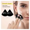 SBTRKT 6 Pcs Velvet Triangle Powder Puff Make Up Sponges For Face Eyes Contouring Shadow Seal Cosmetic Foundation Makeup Tool (Color : Light pink) view 3