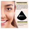 SBTRKT 6 Pcs Velvet Triangle Powder Puff Make Up Sponges For Face Eyes Contouring Shadow Seal Cosmetic Foundation Makeup Tool (Color : Light pink) view 4