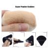 SBTRKT 10/20Pcs Triangle Velvet Powder Puff Pizza Flours Mini Face Makeup Sponge Cosmetics Washable Lightweight Makeup Tool (Color : 20pcs black) view 4