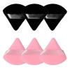 SBTRKT 6 Pcs Velvet Triangle Powder Puff Make Up Sponges For Face Eyes Contouring Shadow Seal Cosmetic Foundation Makeup Tool (Color : Pink) view 1