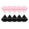 10/12 Pcs Triangle Powder Puff Wet Dry Use For Loose Powder Liquid Cosmetic Soft Plush Powder Puff Makeup Foundation (Color : 10 pcs Pink Black) view 1