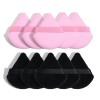 10/12 Pcs Triangle Powder Puff Wet Dry Use For Loose Powder Liquid Cosmetic Soft Plush Powder Puff Makeup Foundation (Color : 10 pcs Pink Black) view 2