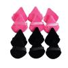 10/12 Pcs Triangle Powder Puff Wet Dry Use For Loose Powder Liquid Cosmetic Soft Plush Powder Puff Makeup Foundation (Color : 10 pcs Pink Black) view 3