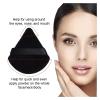 10/12 Pcs Triangle Powder Puff Wet Dry Use For Loose Powder Liquid Cosmetic Soft Plush Powder Puff Makeup Foundation (Color : 10 pcs Pink Black) view 4