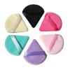1pc Velvet Triangle Shaped Powder Puff Wet Dry Used Washable Soft Makeup Sponge Tool For Foundation Powder Blusher (Color : 1 inch x 8 TPI 100MM) view 1