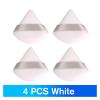 2-12PCS Soft Powder Puff Faced Makeup Products Powder Puffs Triangle Washable For Face Eyes Contouring Cosmetics Makeup Tools (Color : 4pcs White) view 2