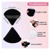 SBTRKT Triangle Velvet Powder Puff Pizza Flours Mini Face Makeup Sponge Cosmetics Washable Lightweight Makeup Tool (Color : White 1Pc) view 3