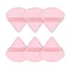 1/3/6Pcs Triangle Velvet Powder Puff Make Up Sponges For Face Eyes Contouring Shadow Seal Cosmetic Foundation Makeup Tool (Color : Pink-6pcs) view 1