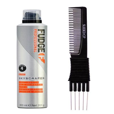 yper Fudge Professional Finish SKyscraper Light (10.1 oz) with Teasing Comb Pack of 1