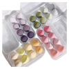 4/8pcs Makeup Sponge Blender Beauty Egg Cosmetic Puff Soft Foundation Sponges Powder Puff Women Make Up Accessories Beauty Tools (Color : 4 Purple 4 Pink) view 3