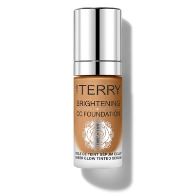By Terry Brightening CC Foundation, Hydrating Serum Foundation, Ultra-Sheer Finish, Vegan & Cruelty-Free, 6W, Tan Warm