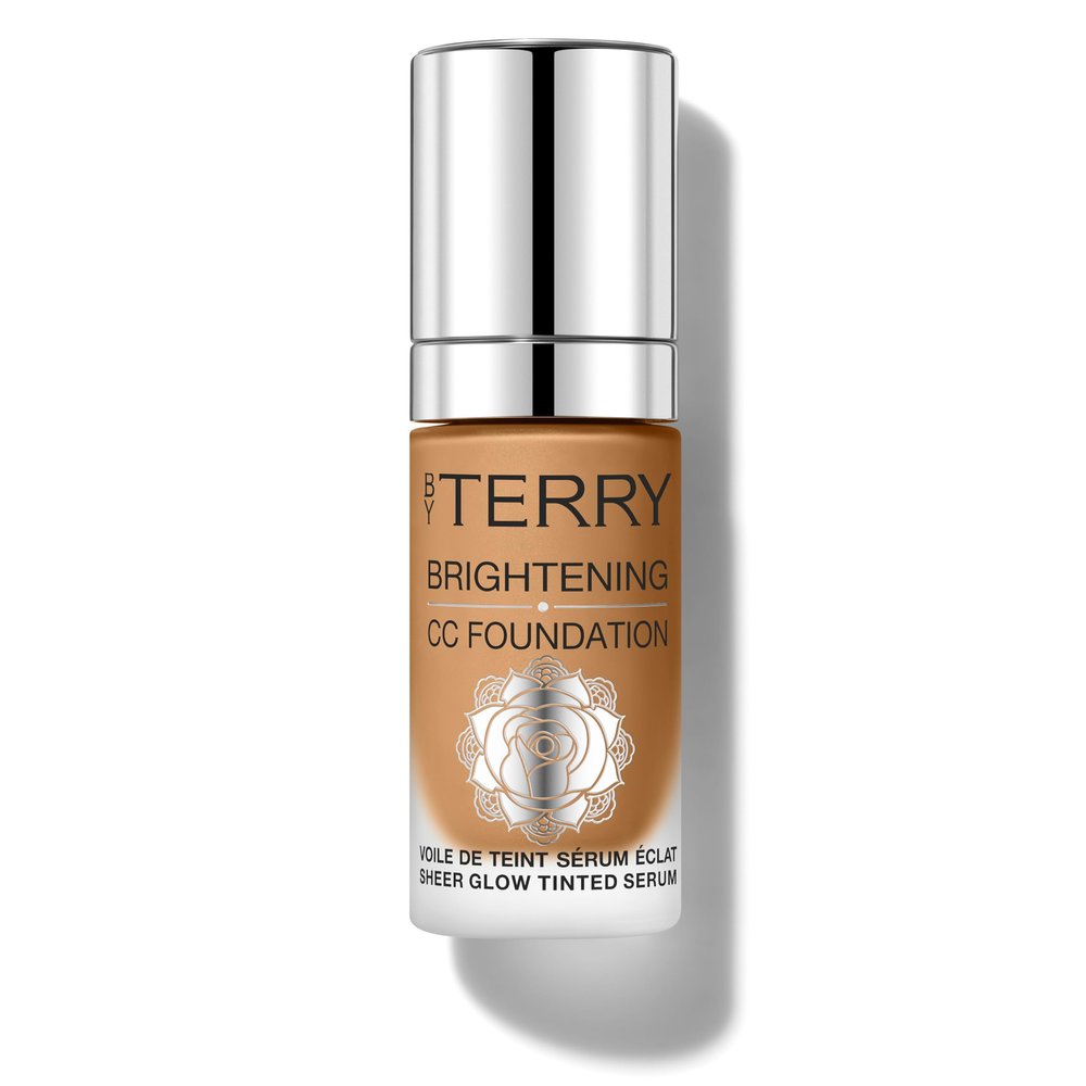 By Terry Brightening CC Foundation, Hydrating Serum Foundation, Ultra-Sheer Finish, Vegan & Cruelty-Free, 6W, Tan Warm