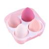 4/6Pcs Make Up Blender Cosmetic Puff Foundation Powder Sponge Beauty Tools Bevel Cut Makeup Sponge Makeup Accessories (Color : Green-no box) view 1