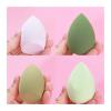 4/6Pcs Make Up Blender Cosmetic Puff Foundation Powder Sponge Beauty Tools Bevel Cut Makeup Sponge Makeup Accessories (Color : Green-no box) view 2