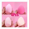 4/6Pcs Make Up Blender Cosmetic Puff Foundation Powder Sponge Beauty Tools Bevel Cut Makeup Sponge Makeup Accessories (Color : Green-no box) view 3