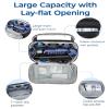 BAGSMART Toiletry Bag for Men, Wide Opening Travel Bag for Toiletries, Dopp Kit Water Resistant Shaving Hygiene Bag for Bathroom Shower, Toiletries Accessories,Travel Essentials-Black view 2