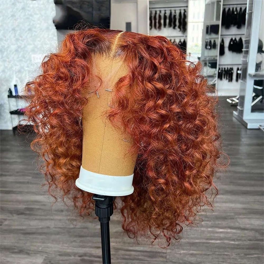13X6 Deep Curly Short Bob Human Hair Wigs 13X4 Water Wave Lace Frontal Bob Wigs